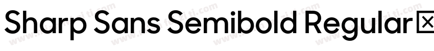 Sharp Sans Semibold Regular字体转换